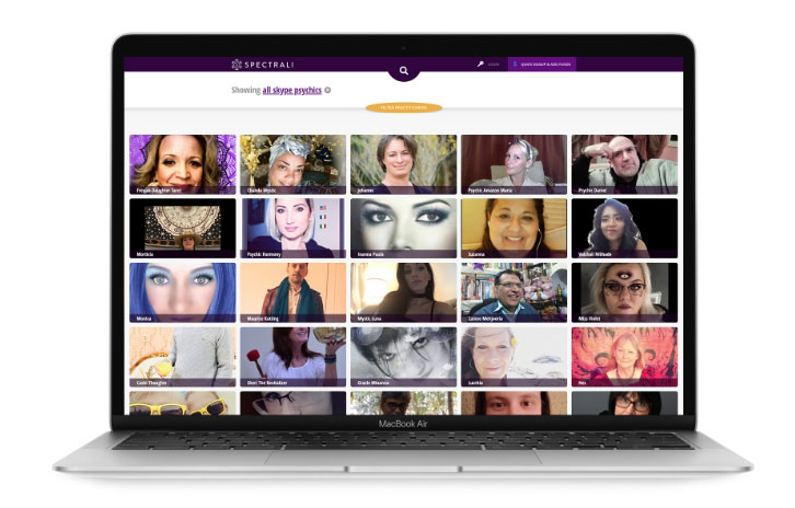 Online esoteric platform to connect clients and spiritual advisors